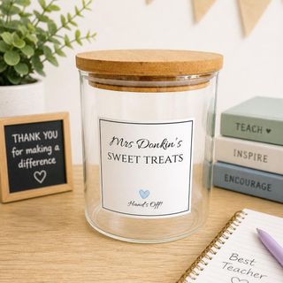 Teacher thank-you sweet jar: listing photo 3