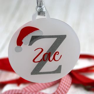 Personalised acrylic bauble: listing photo 4