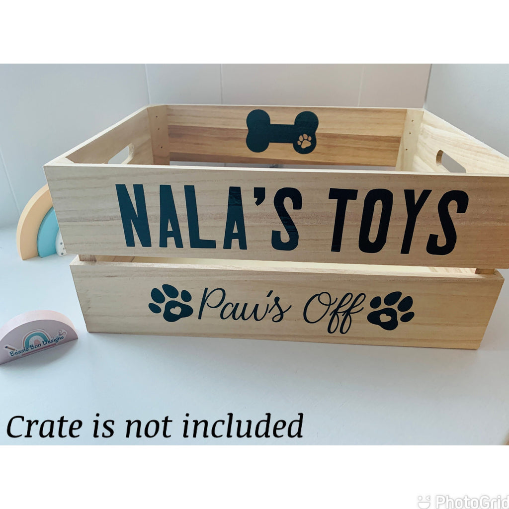 Pets - Dog Toy Crate Decal