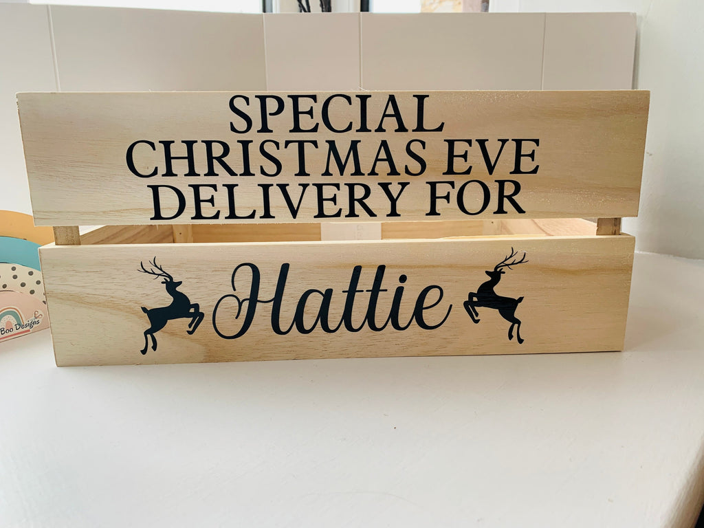 Christmas Crate Decal