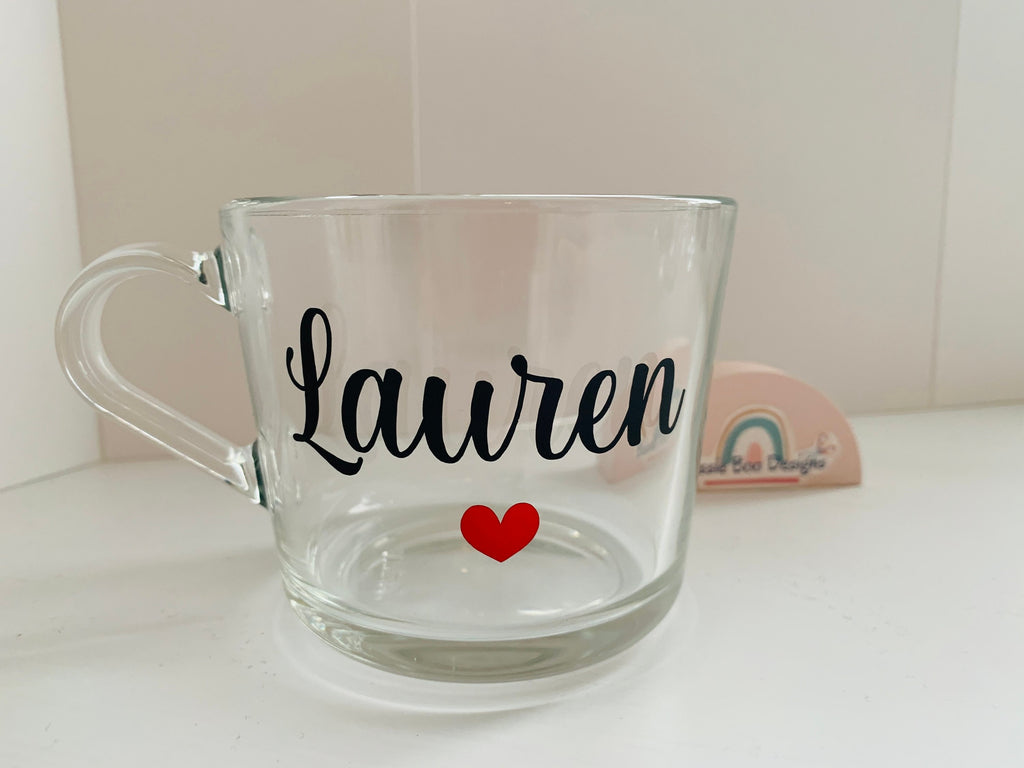 Personalised Glass Mug