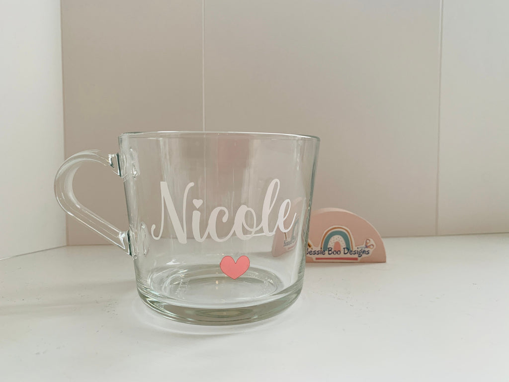 Personalised Glass Mug