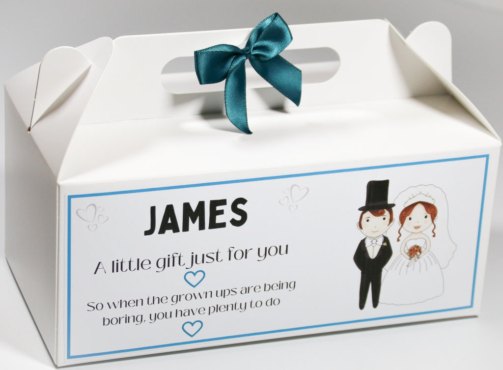 Personalised Wedding Favour Box | Children's Wedding Activity Box | Wedding Party Bags | Kid's Wedding Box |