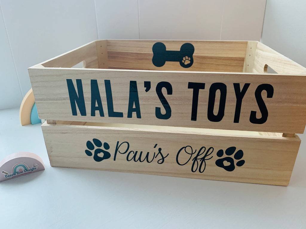 Crate - Dog Toys Crate | Dog Treat Box | Dog Food Crate | Gift for furbaby | Gift for Dog | Puppy Toys crate