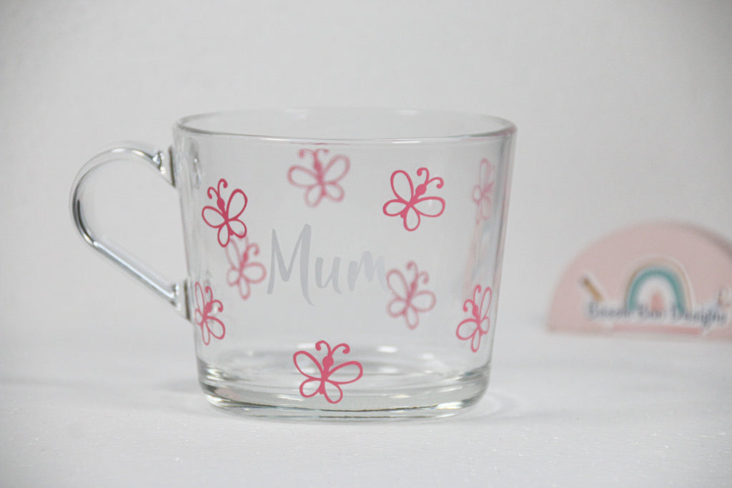 Butterfly Glass Mug