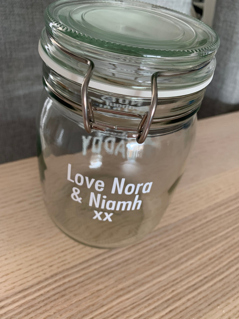 Gift Ideas - Personalised Nuts Jar