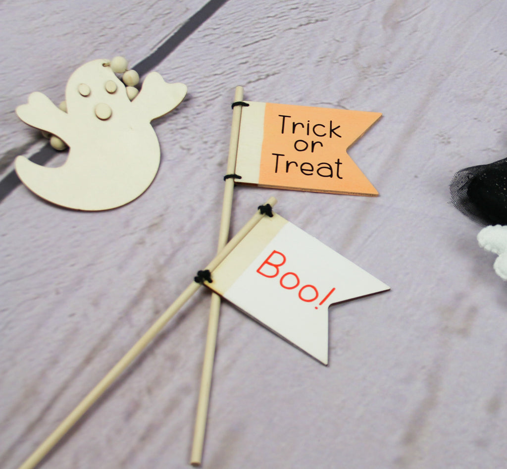 Halloween Wooden Flags