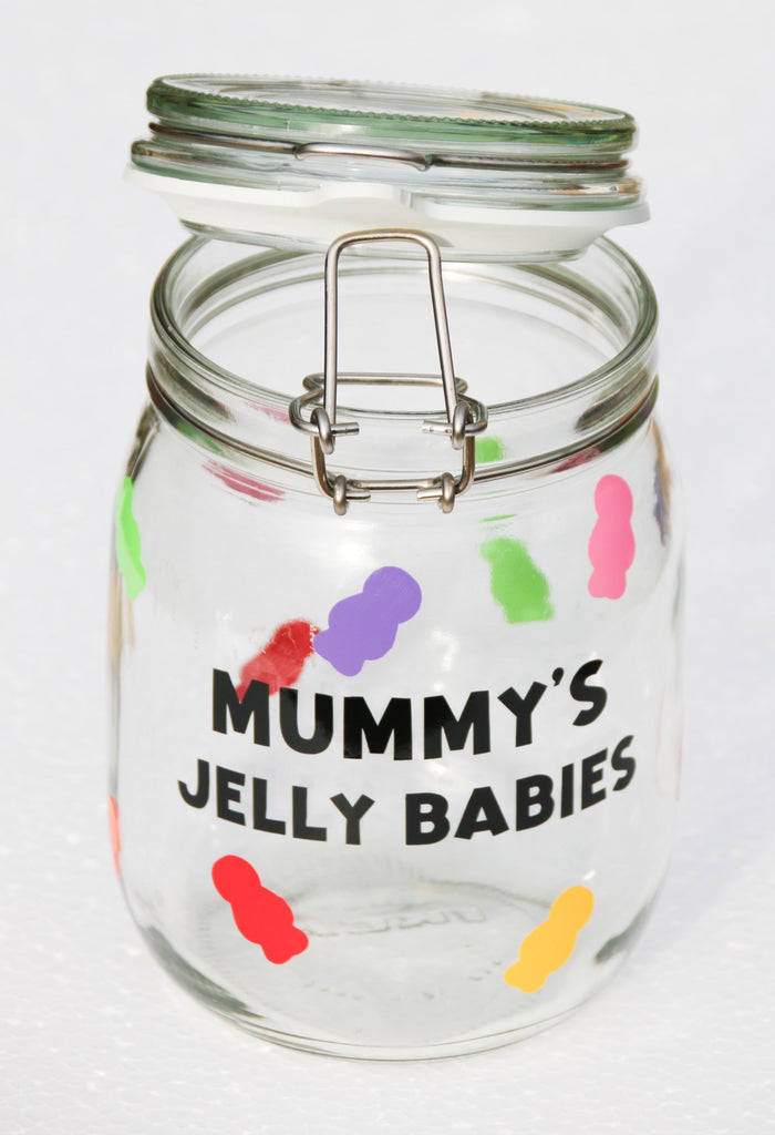 Personalised Sweer Jar | Sweetie Jar | Snack Jar | personalised Gifts | Gifts for grandparents | Gifts for him | Gifts for Her | JellyBabies