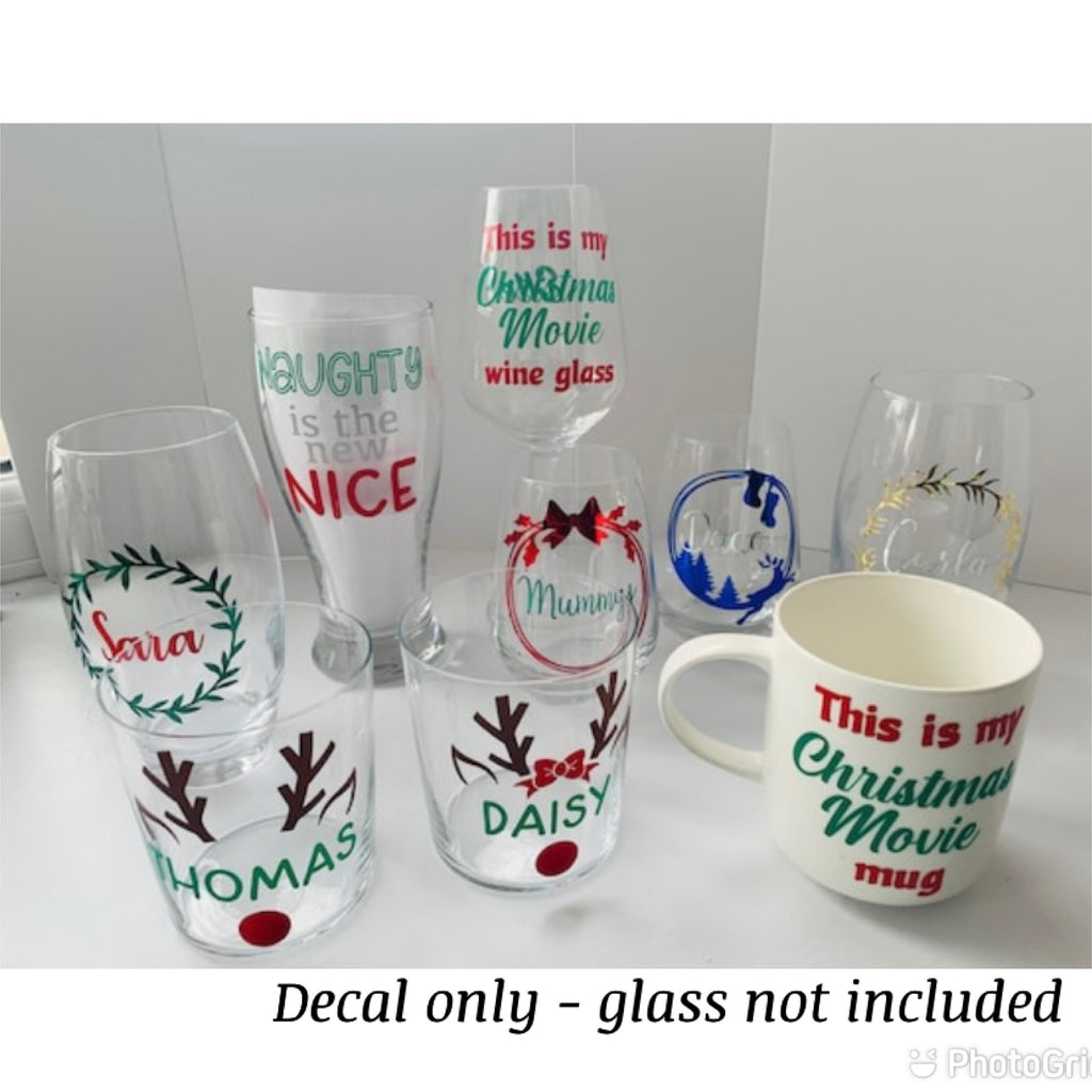 Christmas Glass Decals