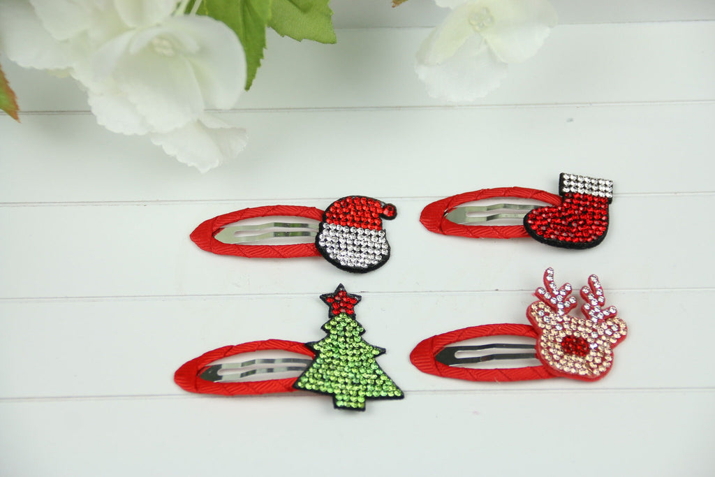 Girls Boutique - Christmas Diamante Hair Clips