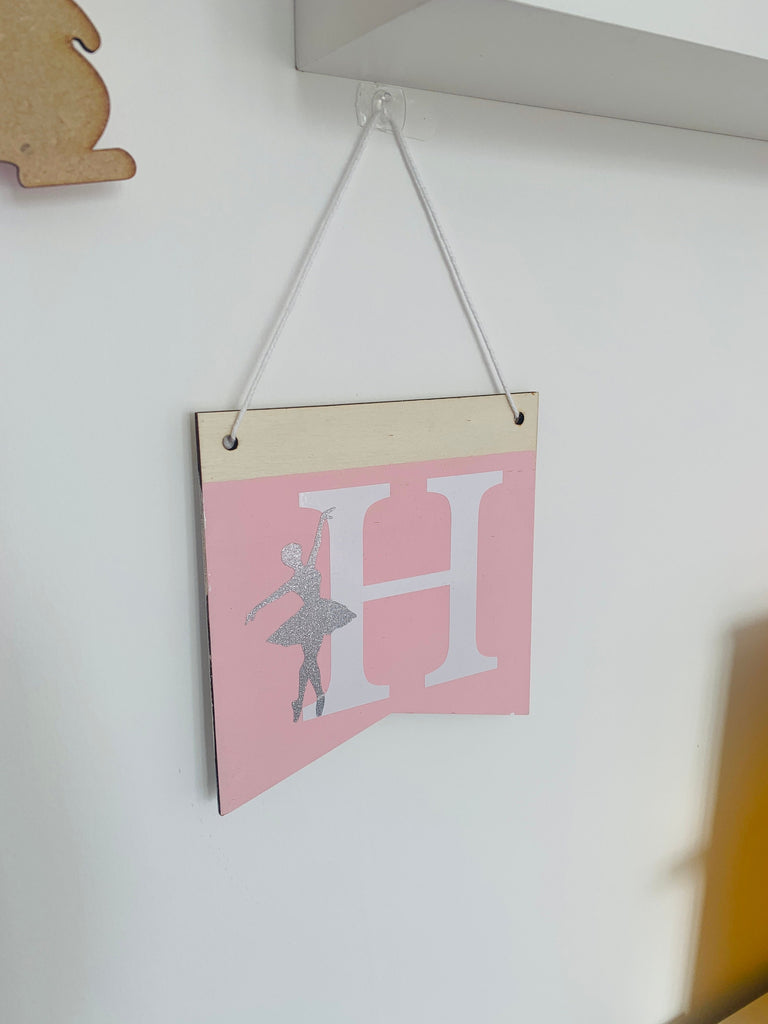 Bedroom Name Wooden Flag