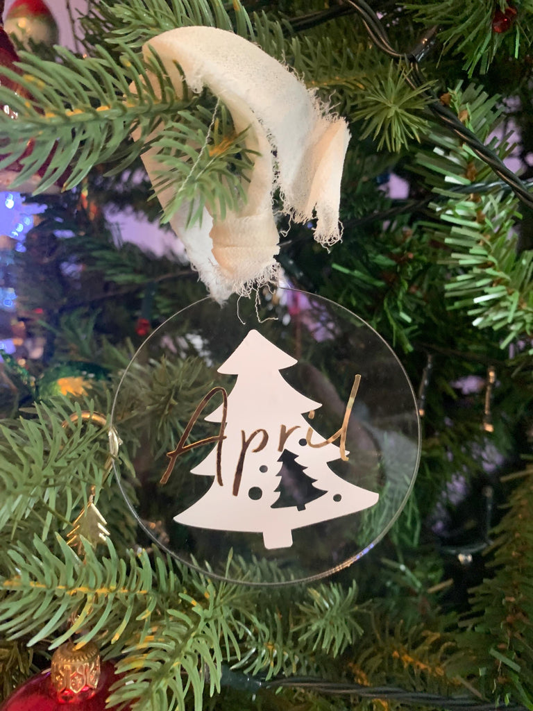 Christmas Personalised Acrylic Bauble| Personalised Tree Decorations | Personalised Gifts | Christmas Decorations | Christmas Tree