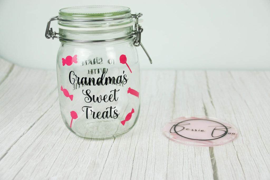 Personalised Sweer Jar | Sweetie Jar | Snack Jar | personalised Gifts | Gifts for grandparents | Gifts for him | Gifts for Her