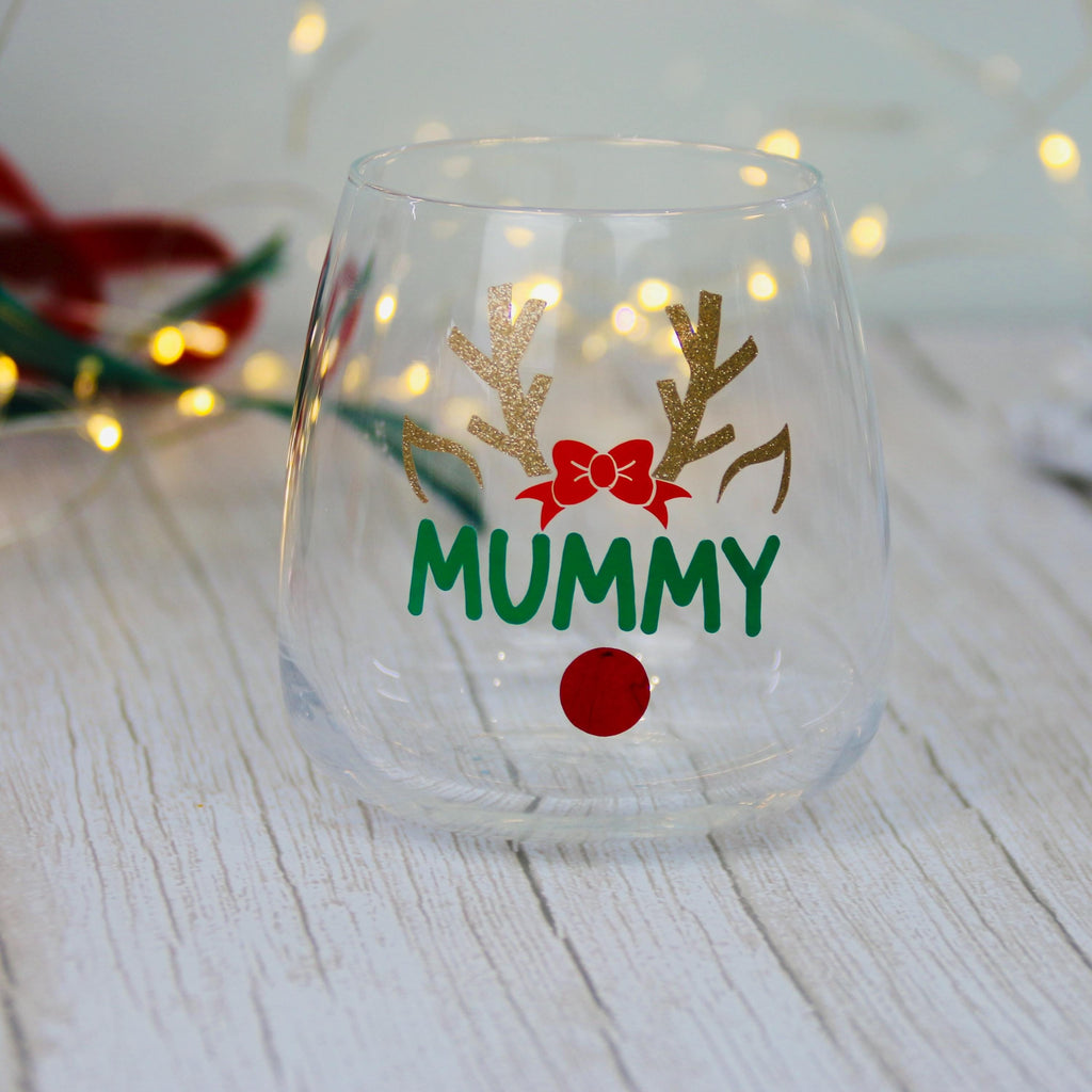 Gift Ideas - Christmas Reindeer Glass | Personalised Glass | Christmas Present | Christmas 2024 | Christmas tumbler | Stocking Filler