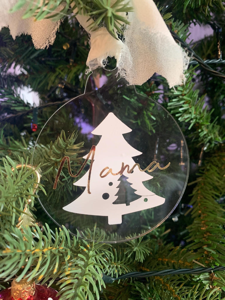 Christmas Personalised Acrylic Bauble| Personalised Tree Decorations | Personalised Gifts | Christmas Decorations | Christmas Tree