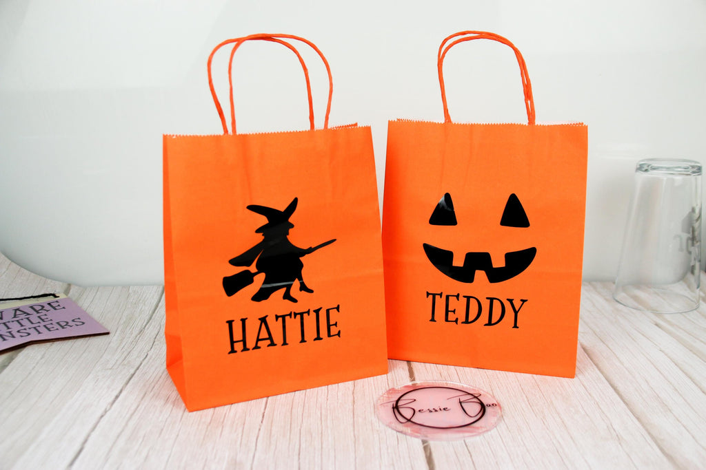 Halloween Party Bags | Trick or Treat Bag | Halloween Gift Bag | Pumpkin Box | Halloween sweets bag