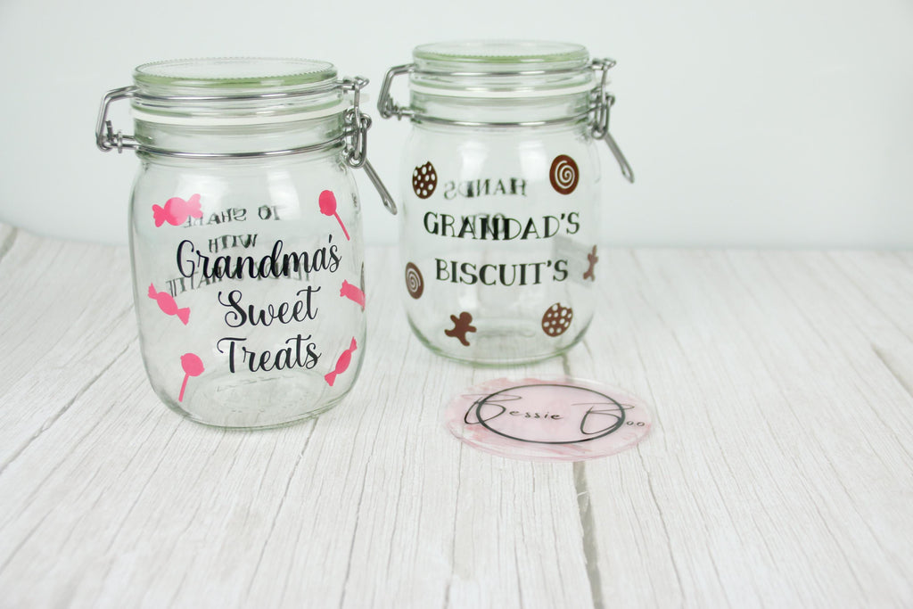 Personalised Sweer Jar | Sweetie Jar | Snack Jar | personalised Gifts | Gifts for grandparents | Gifts for him | Gifts for Her