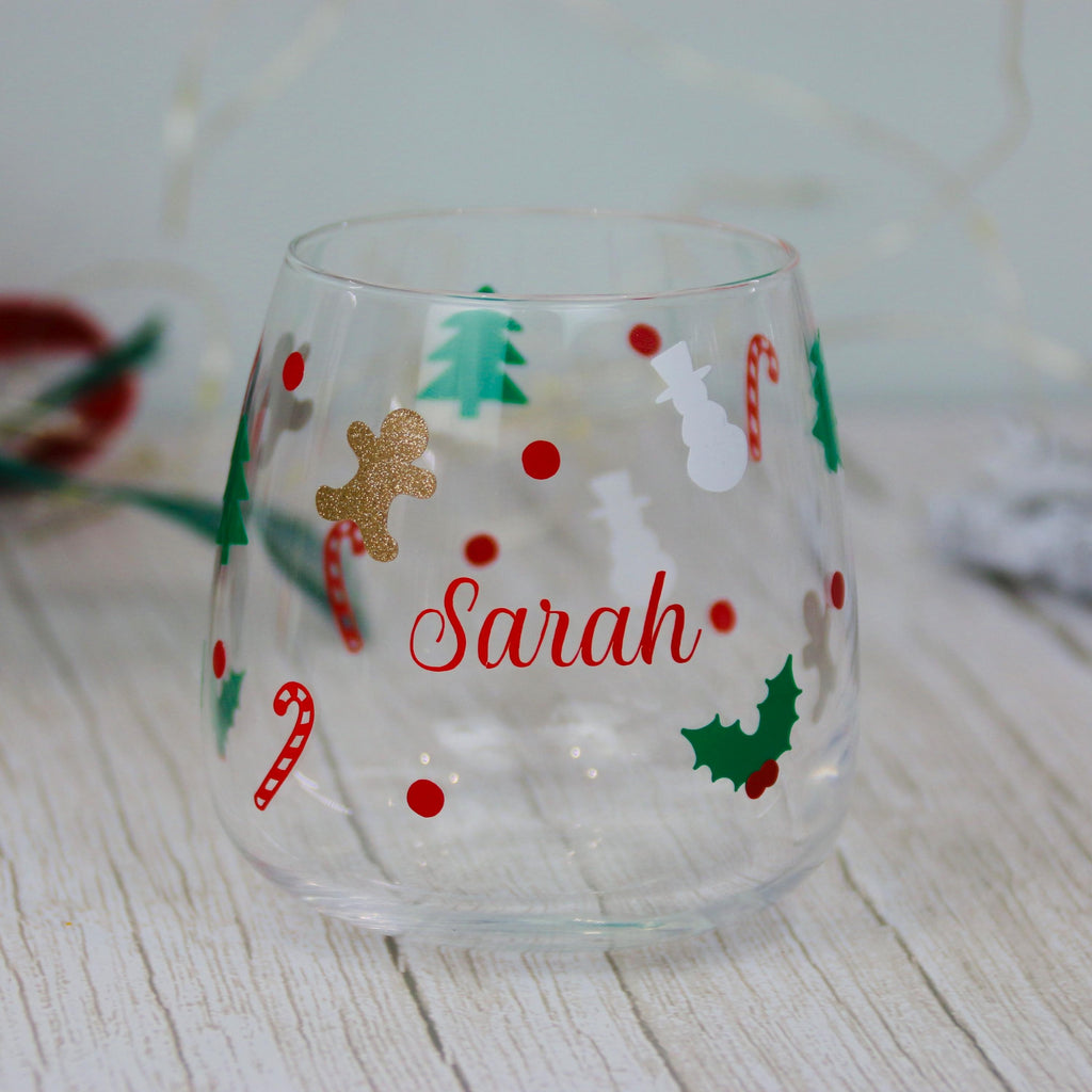 Gift Ideas - Christmas Glass | Personalised Glass | Christmas Present | Christmas 2024 | Gift for Her | Christmas tumbler | Stocking Filler