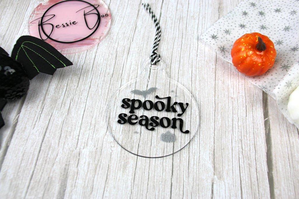 Halloween Personalised Acrylic Tag | Personalised Decorations | Personalised Gifts | Autumn Decorations | Spooky Season