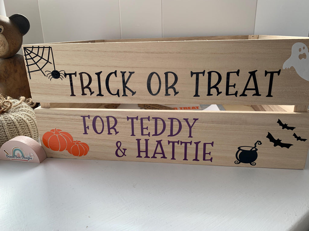 Crate - Halloween Crate | Halloween Gift | Halloween Treat Box | Personalised Halloween box | Trick or Treat crate