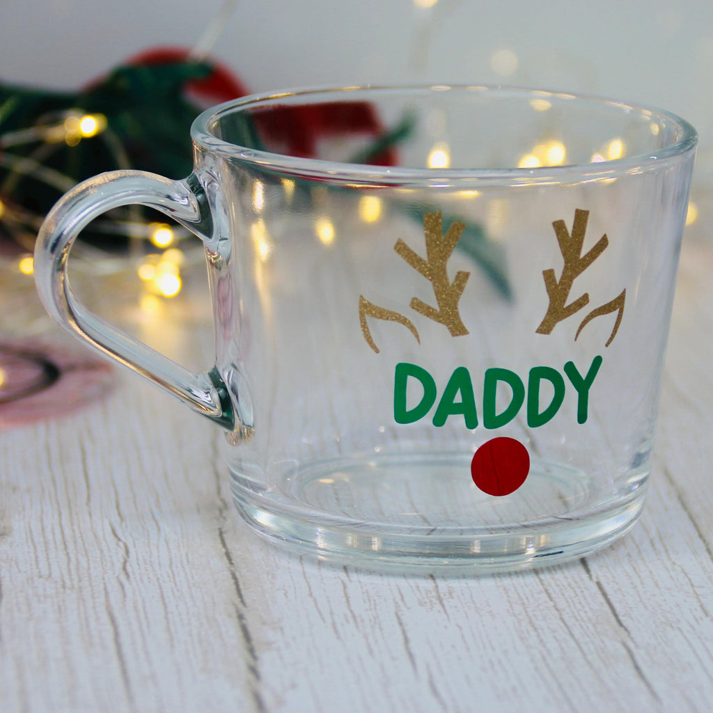 Gift Ideas - Christmas Reindeer Glass | Personalised Glass | Christmas Present | Christmas 2024 | Christmas tumbler | Stocking Filler