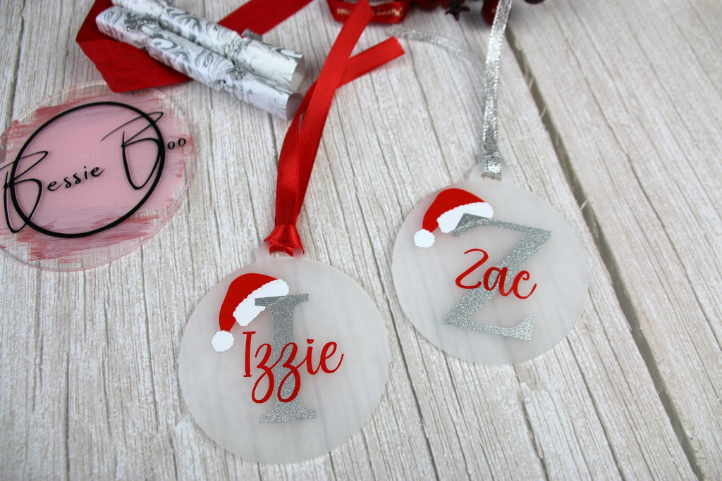 Christmas Personalised Acrylic Bauble| Personalised Tree Decorations | Personalised Gifts | Christmas Decorations | Christmas Gift Tag